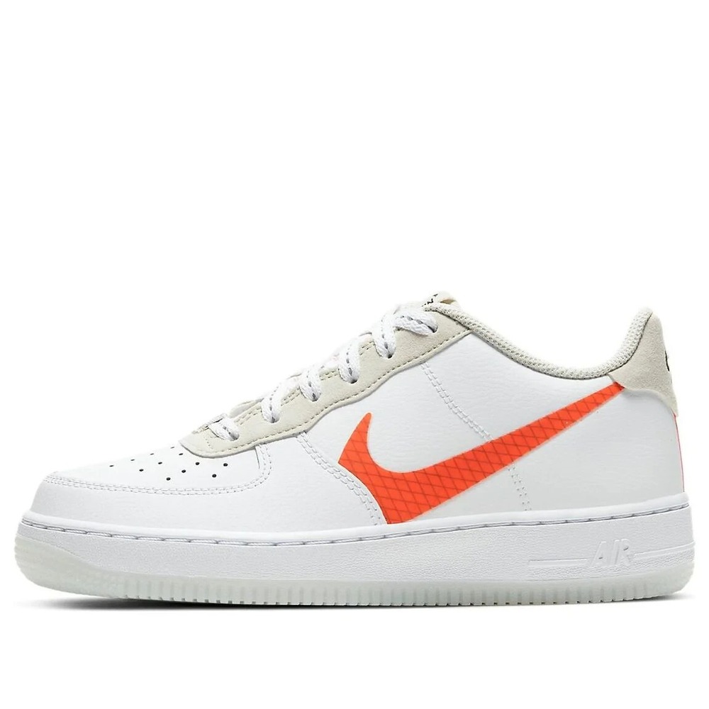 Nike Air Force 1 LV8 3 (GS) SIZE 7Y WOMENS 8.5 CD7409-100 White Total Orange